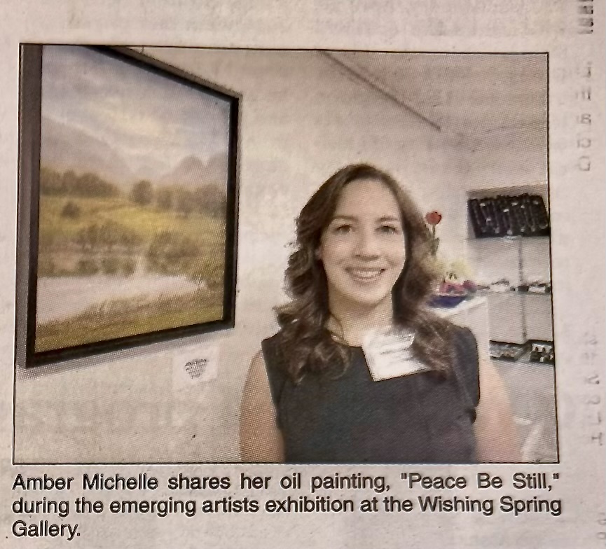 The Weekly Vista photograph and caption featuring Amber Michelle with Peace Be Still